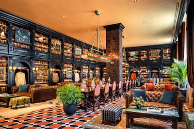 Graduate Princeton lounge area.